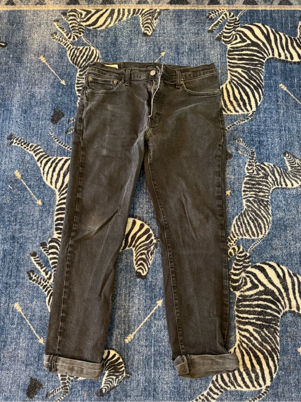 Size 16 Levi's Black Straight Leg Denim Jeans